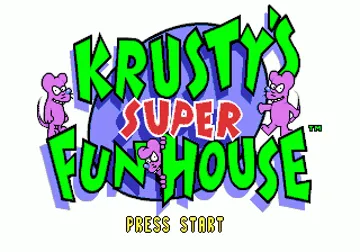 Krusty's Fun House screen shot title